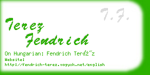 terez fendrich business card